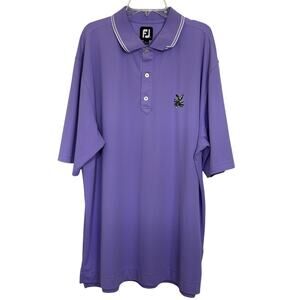 FootJoy FJ Purple Polo Short Sleeve Shirt Men’s Size XL Golf Shirt